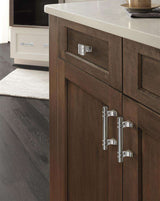 Amerock's Davenport Collection Polished Chrome on Wood