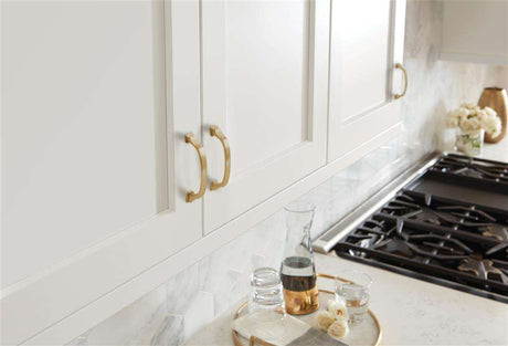 AMEROCK Revitalize Cabinet Hardware Collection Golden Champagne on White