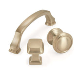 AMEROCK Revitalize 1-1/4" Length Rectangle Cabinet Knob in Golden Champagne BP55340BBZ with Collection