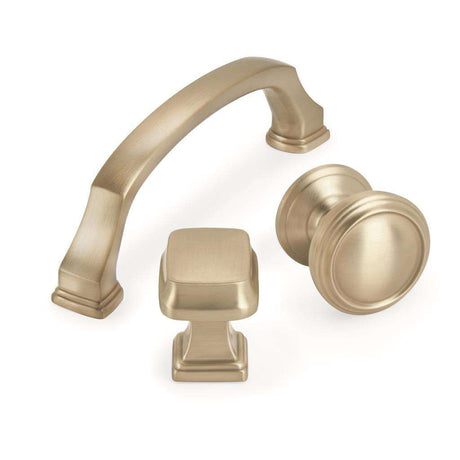 AMEROCK Revitalize 1-1/4" Length Rectangle Cabinet Knob in Golden Champagne BP55340BBZ with Collection