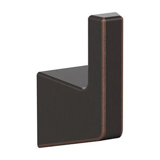 Main View of an Oil Rubbed Bronze Bathroom Hook from Amerock's Blackrock Collection BH36000ORB