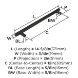 AMEROCK Bar Pulls Appliance Pulls in Oil Rubbed Bronze (+3 Sizes)