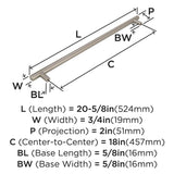 AMEROCK Bar Pulls Appliance Pulls in Stainless Steel (+3 Sizes)
