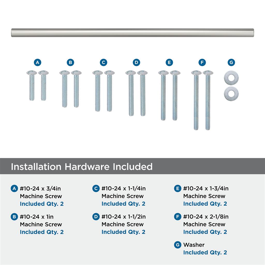 AMEROCK Bar Pulls Appliance Pulls in Sterling Nickel (+3 Sizes)