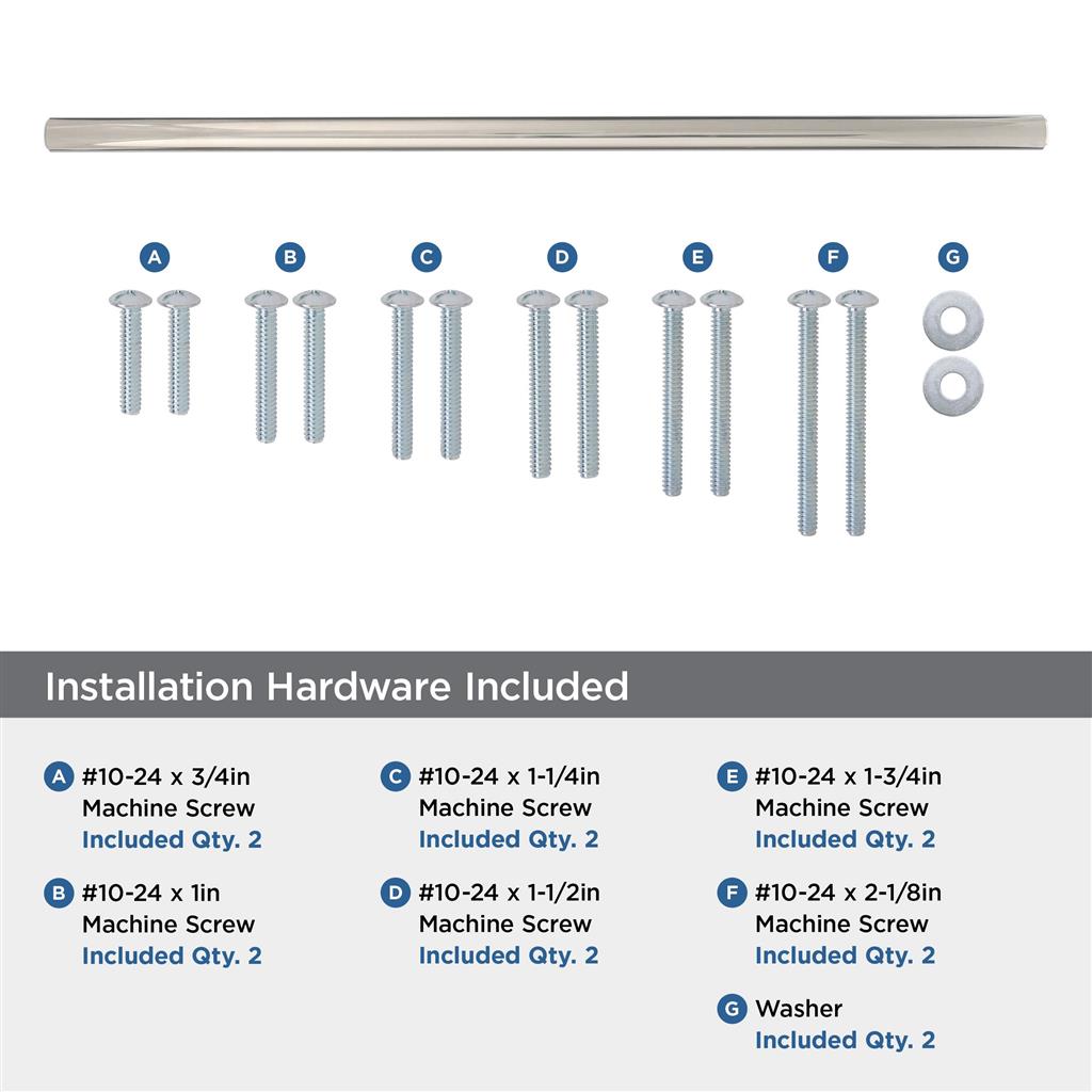 AMEROCK Bar Pulls Appliance Pulls in Polished Nickel (+3 Sizes)