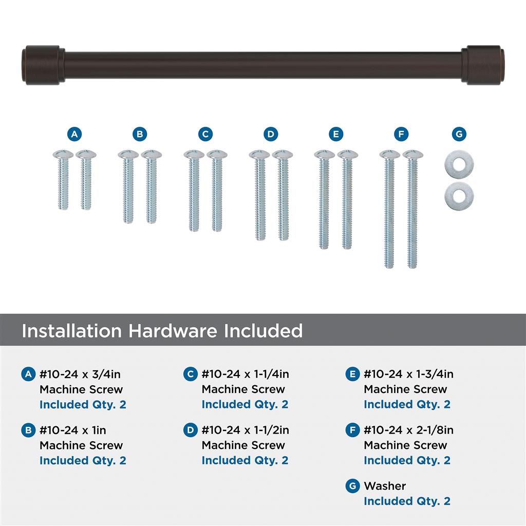 AMEROCK Faircrest Appliance Pulls in Oil Rubbed Bronze (+2 Sizes)