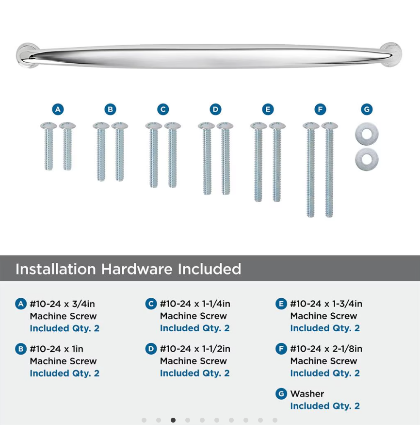 AMEROCK Kane Appliance Pulls in Polished Chrome (+2 Sizes)