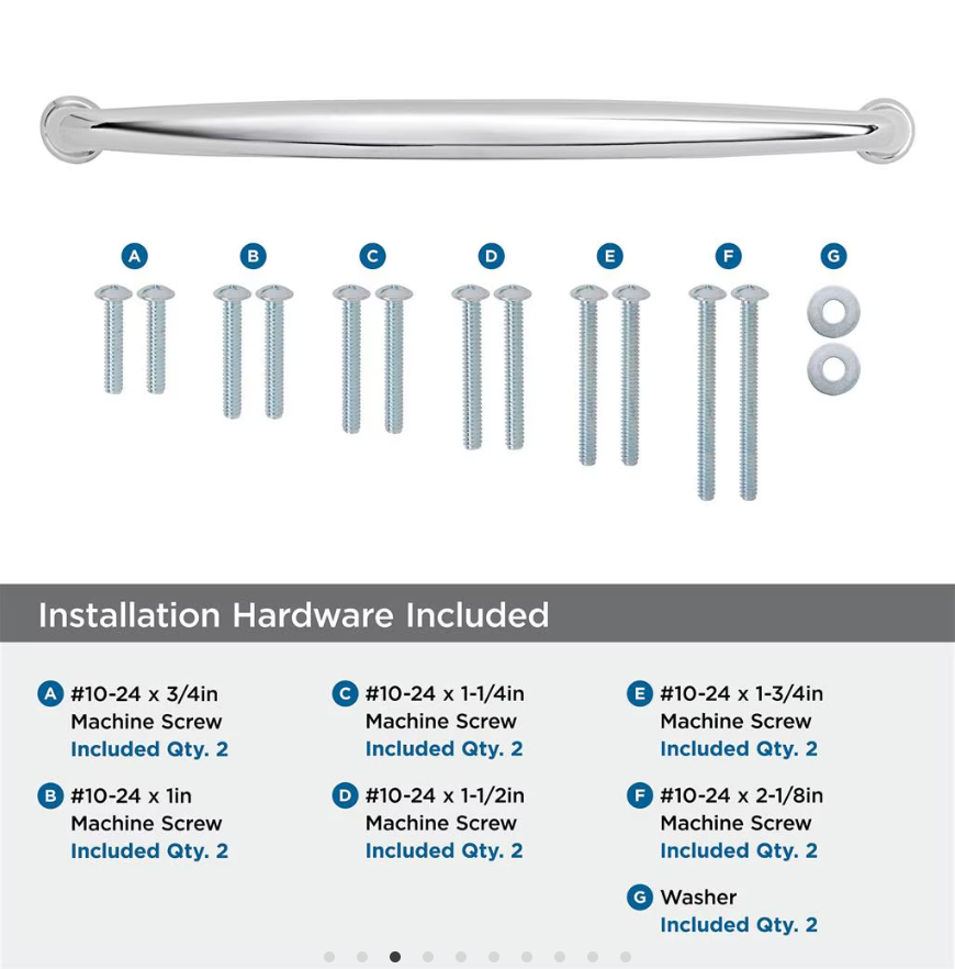 AMEROCK Kane Appliance Pulls in Polished Chrome (+2 Sizes)