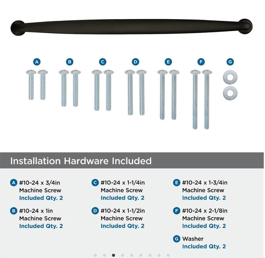 AMEROCK Kane Appliance Pulls in Black Bronze (+2 Sizes)