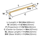 AMEROCK Kane Appliance Pulls in Champagne Bronze (+2 Sizes)