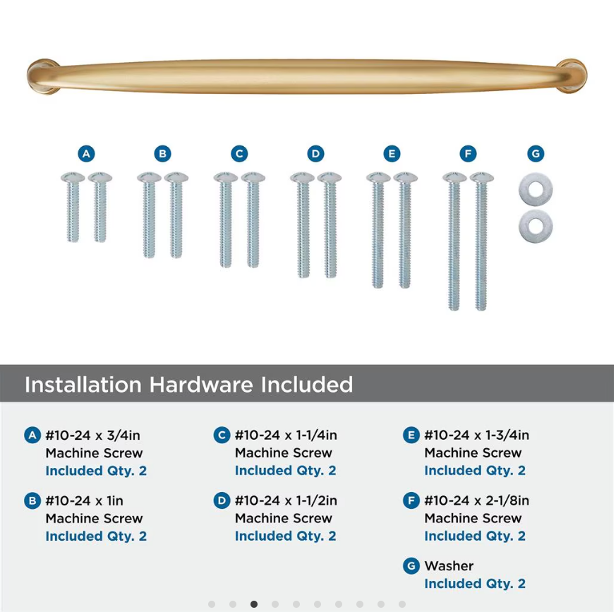 AMEROCK Kane Appliance Pulls in Champagne Bronze (+2 Sizes)
