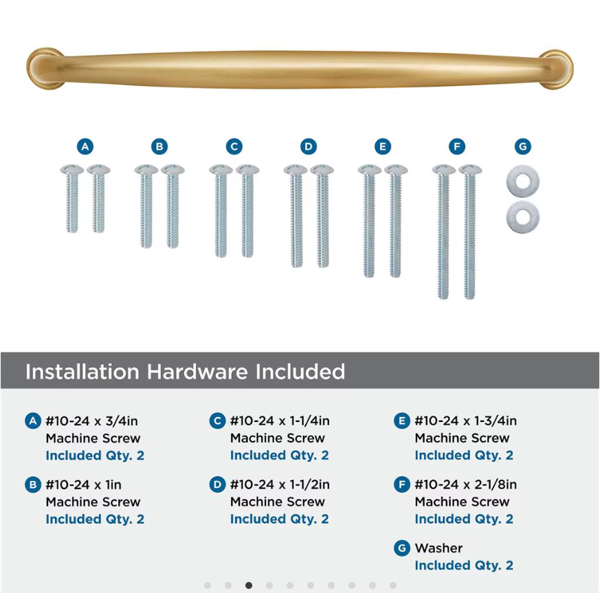 AMEROCK Kane Appliance Pulls in Champagne Bronze (+2 Sizes)