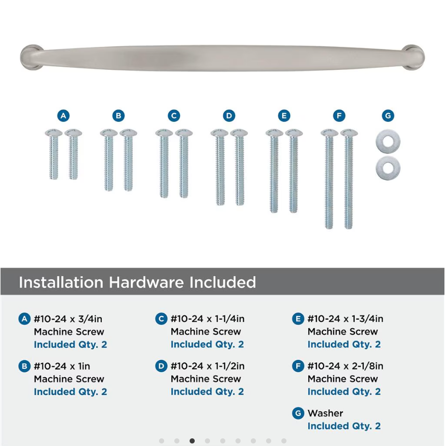 AMEROCK Kane Appliance Pulls in Satin Nickel (+2 Sizes)