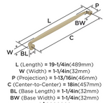 AMEROCK Kane Appliance Pulls in Golden Champagne (+2 Sizes)