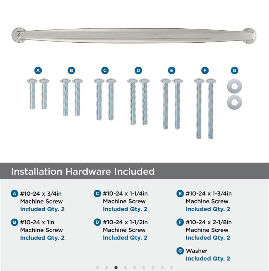 AMEROCK Kane Appliance Pulls in Polished Nickel (+2 Sizes)