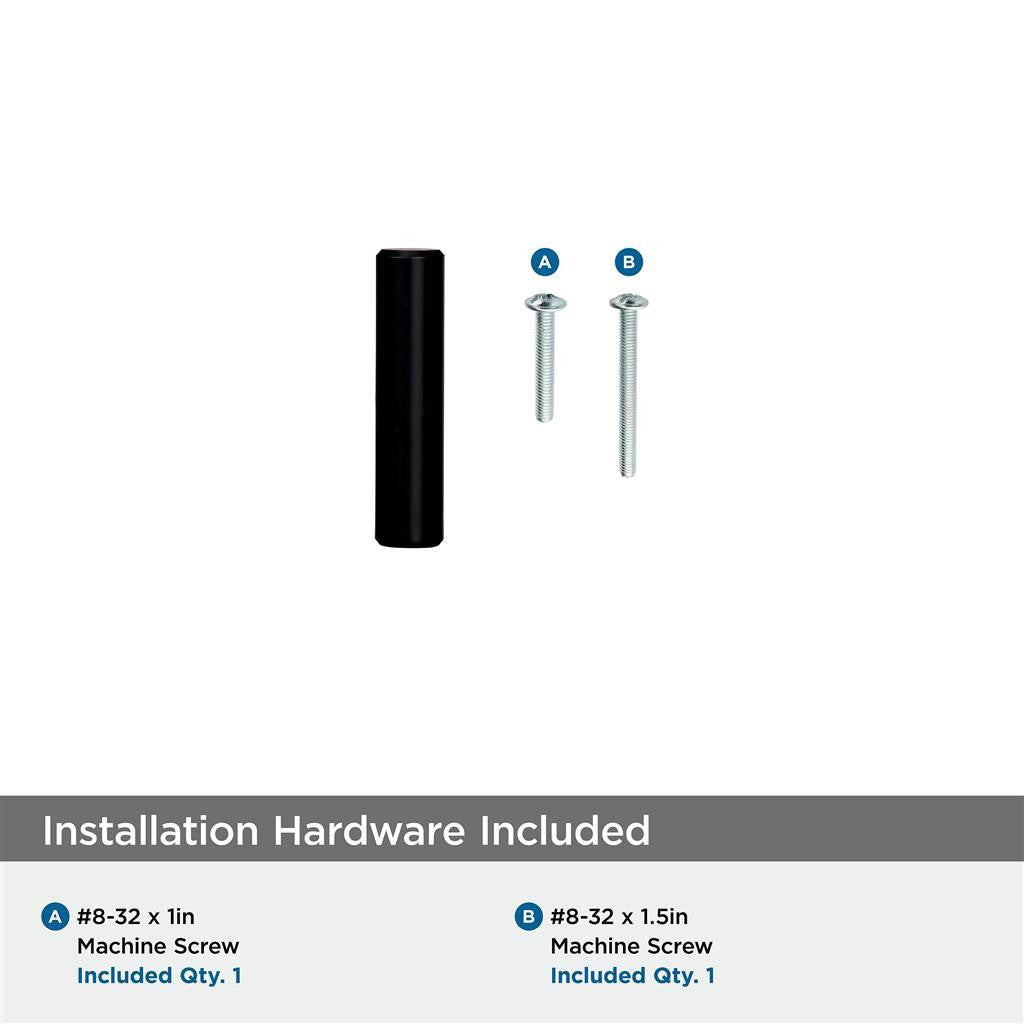 AMEROCK Bar Pulls 1-15/16" Length Cabinet T-Knob in Black Bronze BP19009BBR