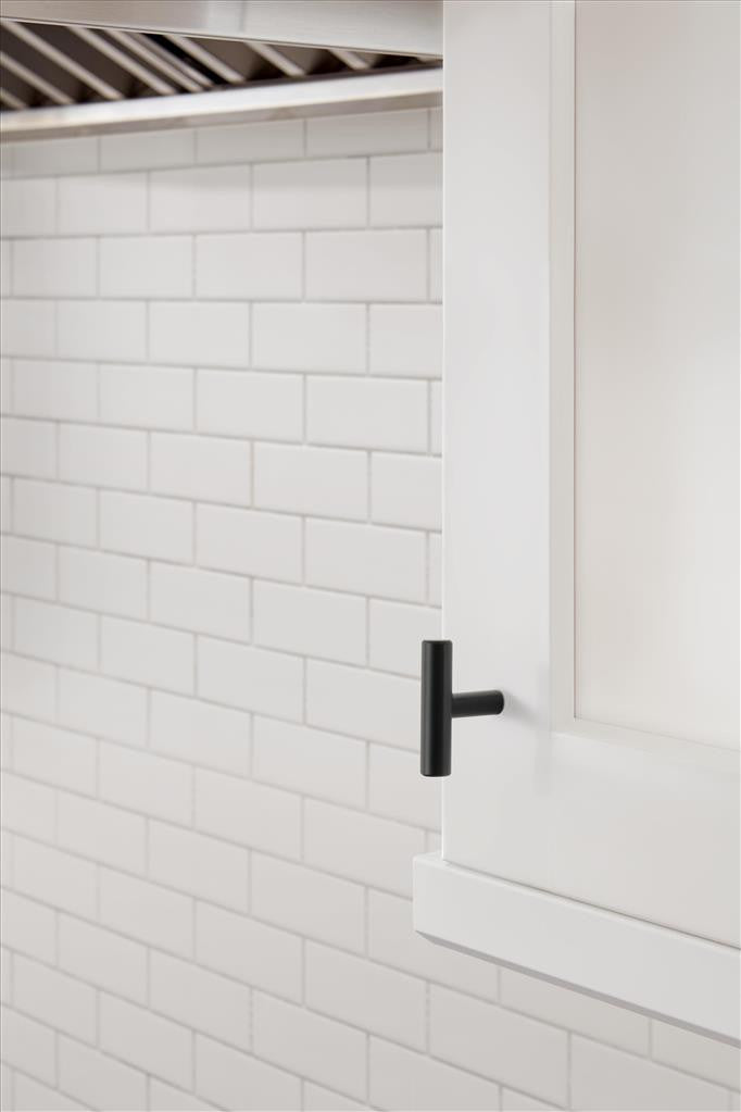 AMEROCK Bar Pulls 1-15/16" Length Cabinet T-Knob in Black Bronze BP19009BBR