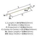 AMEROCK Bar Pulls Cabinet Handle in Golden Champagne (+13 Sizes)