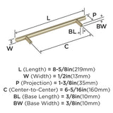 AMEROCK Bar Pulls Cabinet Handle in Golden Champagne (+13 Sizes)