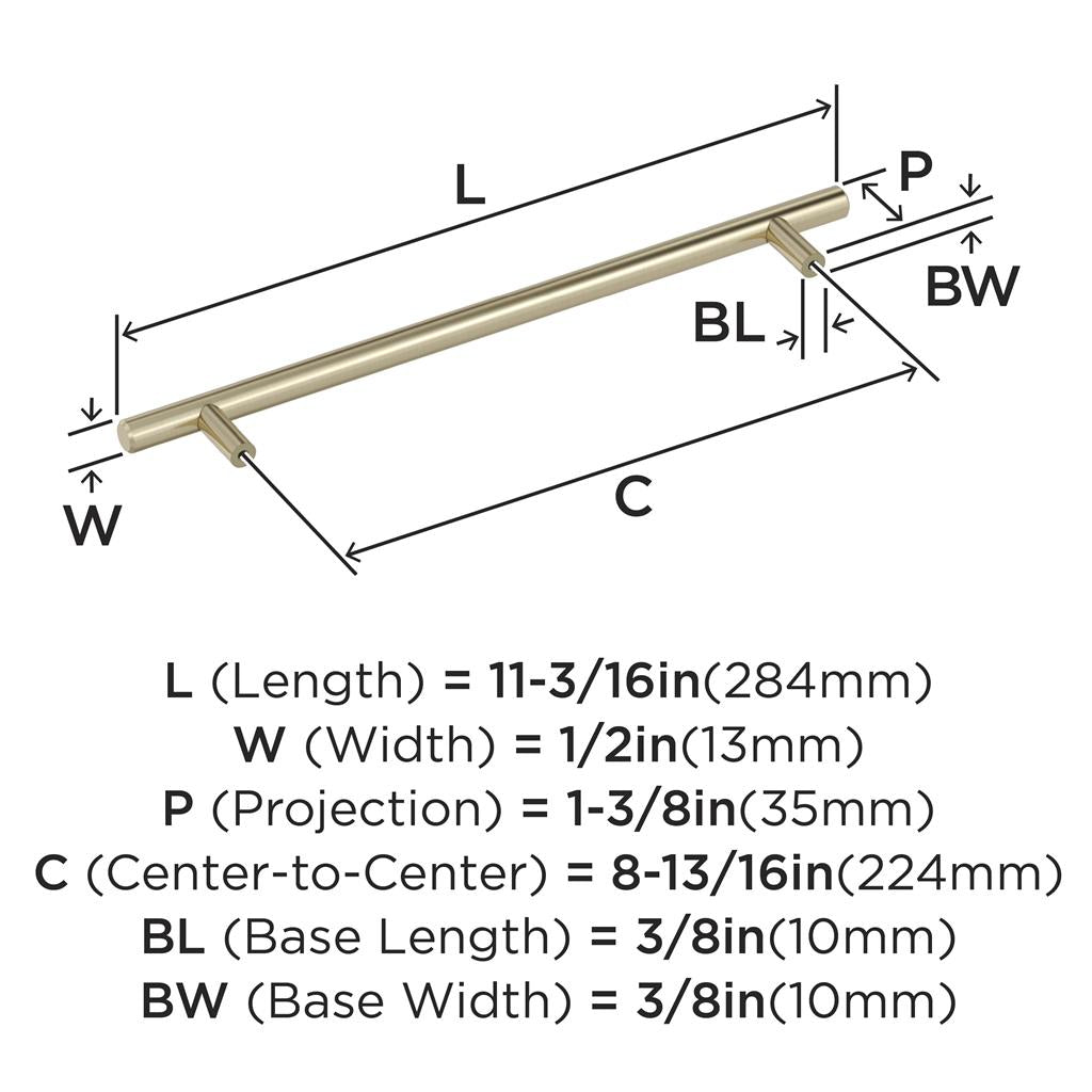 AMEROCK Bar Pulls Cabinet Handle in Golden Champagne (+13 Sizes)