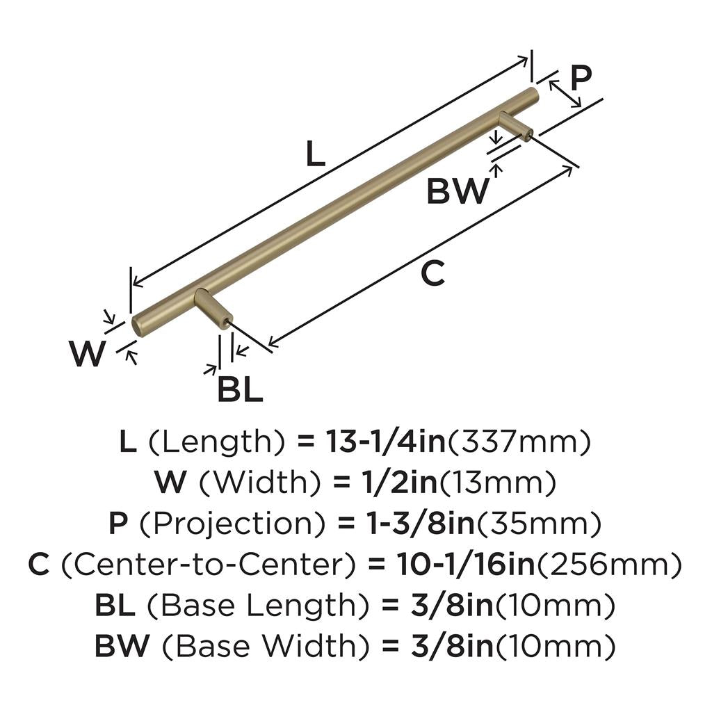 AMEROCK Bar Pulls Cabinet Handle in Golden Champagne (+13 Sizes)