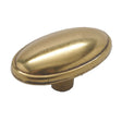 BELWITH 1-3/4" Oval Cabinet Knob - Lancaster Brass P407-LP
