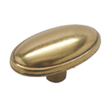 BELWITH 1-3/4" Oval Cabinet Knob - Lancaster Brass P407-LP