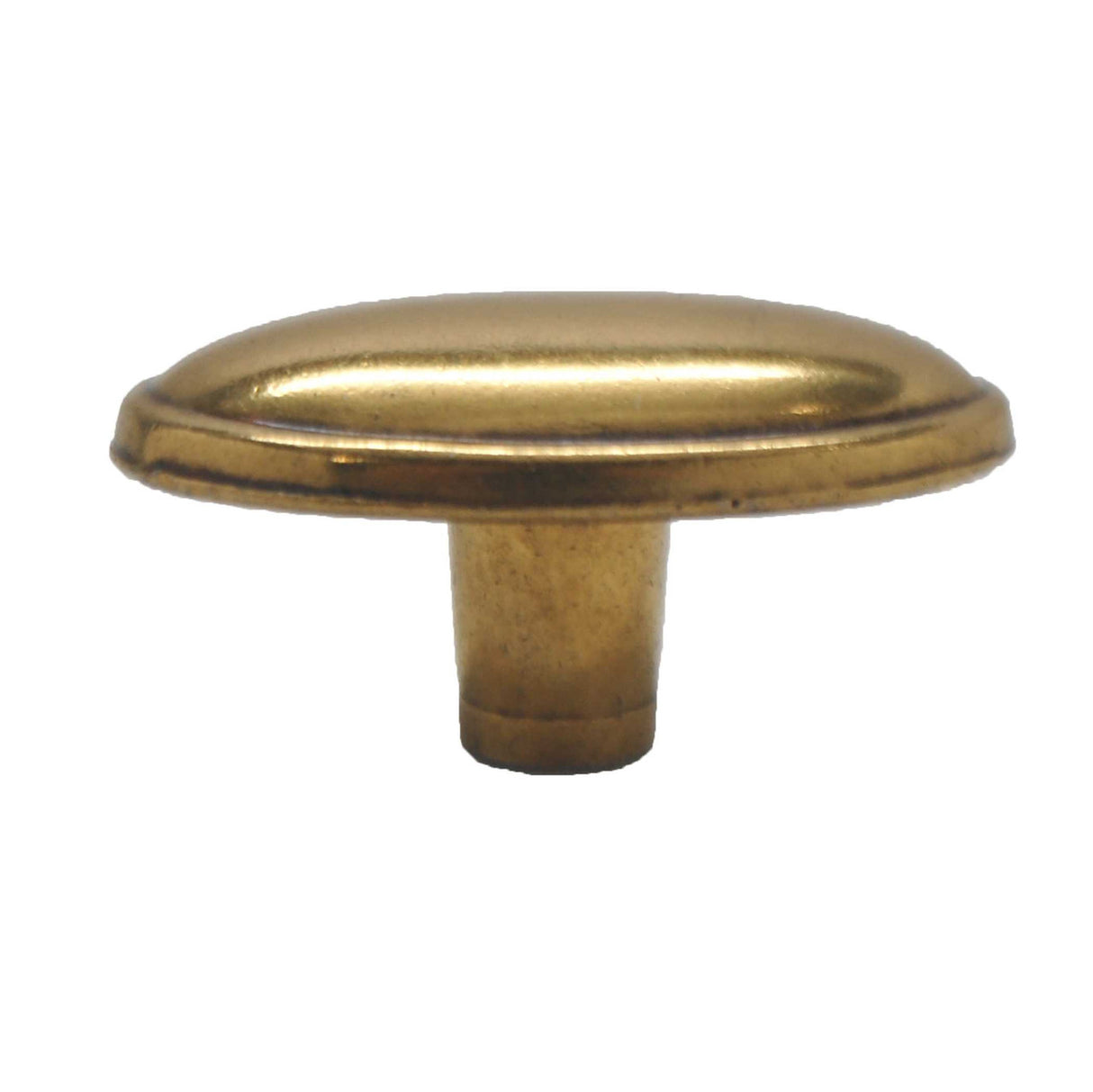 BELWITH 1-3/4" Oval Cabinet Knob - Lancaster Brass P407-LP