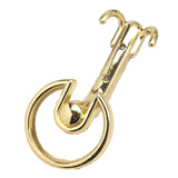 BELWITH 2-1/4" Circle Wall Hook - Polished Brass P6805-3