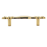 BELWITH Polished Accents 3" Center to Center Handle Cabinet Pull - Ultra Brass P337-UB