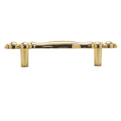 BELWITH Polished Accents 3" Center to Center Handle Cabinet Pull - Ultra Brass P337-UB