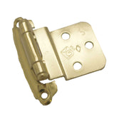 BELWITH Self Closing Face Mount 3/8" Inset Cabinet Door Hinge - Polished Brass P533030F-3