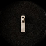Belwith Keeler Bijou Astoria 3-1/2" Long Rectangle Knob Backplate in Satin Nickel B056380-SN Display Front View
