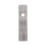 Belwith Keeler Bijou Astoria 3-1/2" Long Rectangle Knob Backplate in Satin Nickel B056380-SN Front View