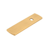 Belwith Keeler Bijou Astoria 3-1/2" Long Rectangle Knob Backplate in Brushed Golden Brass B056380-BGB