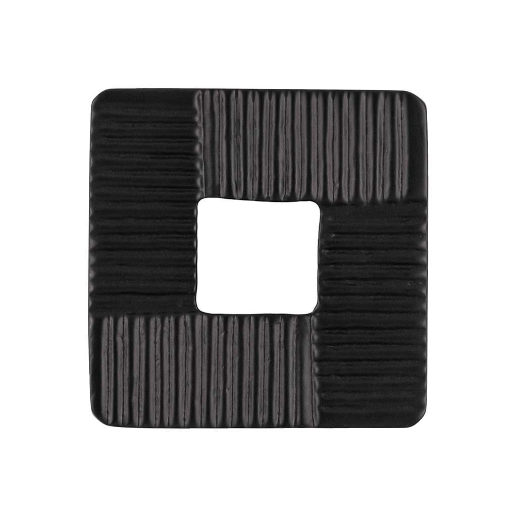 Belwith-Keeler Bijou Omni 1-3/4 Centers Square Handle in Matte Black B049825-MB Front View