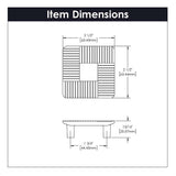 Belwith-Keeler Bijou Omni 1-3/4 Square Pull B049825 Specs