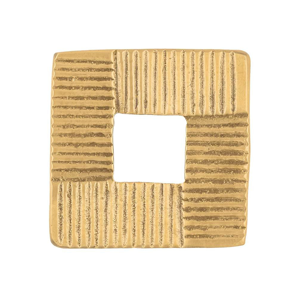 Belwith-Keeler Bijou Omni 1-3/4 Square Pull in Brushed Golden Brass B049825-BGB Front View