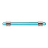 BELWITH KEELER Chrysalis Cerulean Glass Handle Pull in Polished Nickel 128mm B076307GC-14 Front View