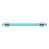BELWITH KEELER Chrysalis Cerulean Glass Handle Pull in Polished Nickel 160mm B076308GC-14 Front View