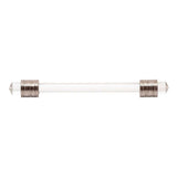 BELWITH KEELER Chrysalis Glass Handle Pull in Polished Nickel 128mm B076307GL-14 Front View