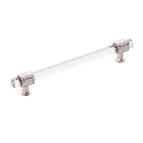 BELWITH KEELER Chrysalis Glass Handle Pull in Polished Nickel 160mm B076308GL-14