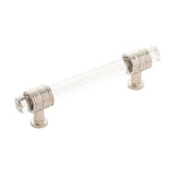 BELWITH KEELER Chrysalis Glass Handle Pull in Polished Nickel 96mm B076306GL-14