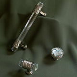 BELWITH KEELER Chrysalis in Polished Nickel with Glass