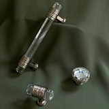 BELWITH KEELER Chrysalis in Polished Nickel with Glass