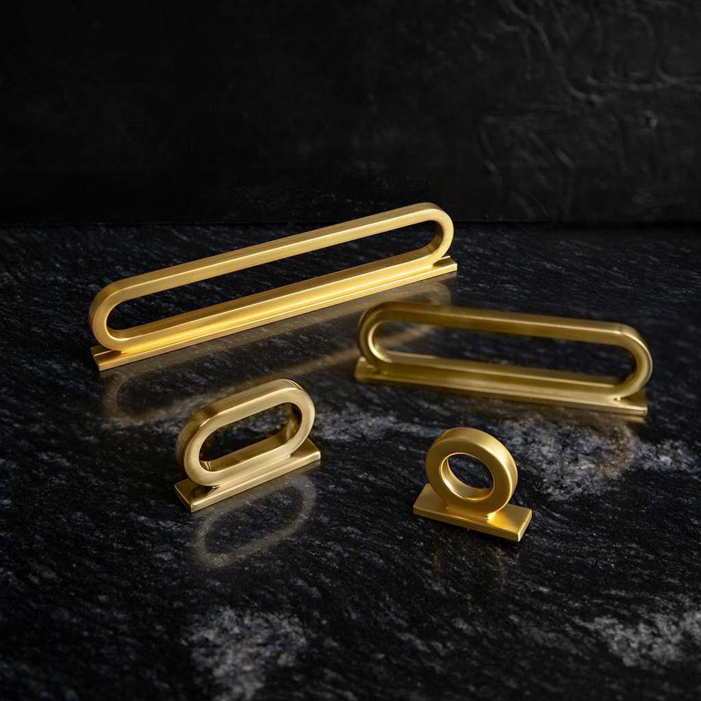 Belwith Keeler Corsa brushed golden brass collection