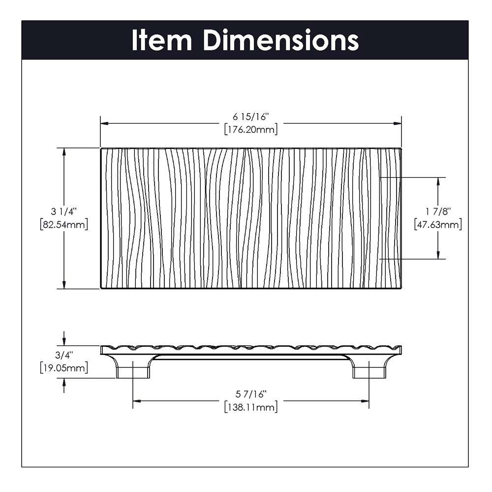 Belwith Keeler Bijou Dune Cabinet Pull in Satin Nickel 138mm Centers B074960-SN Specs