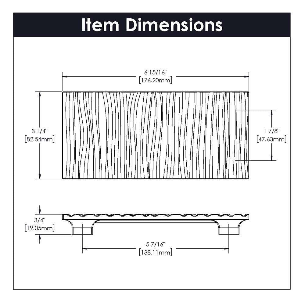 Belwith Keeler Bijou Dune Cabinet Pull 138mm Centers B074960 Specs
