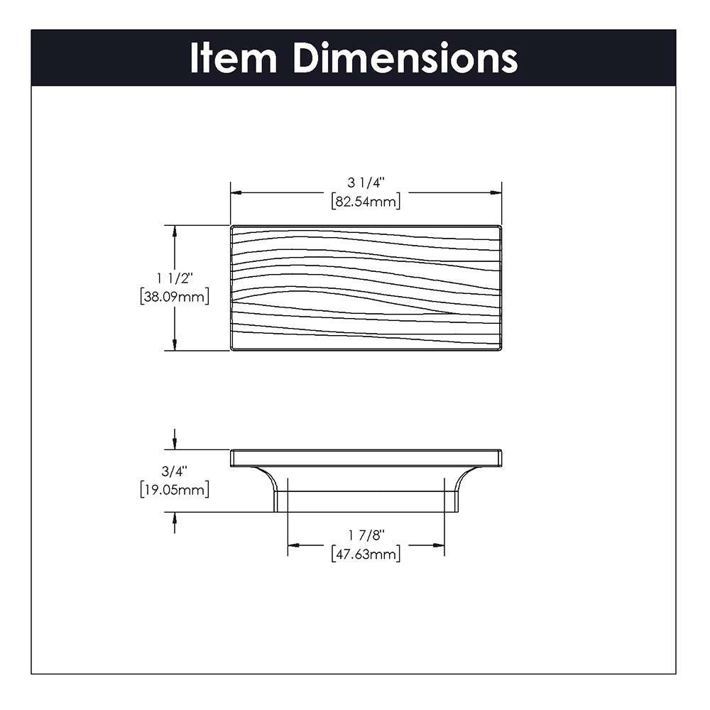 Belwith Keeler Bijou Dune Cabinet Pull 138mm Centers B074960 Specs