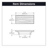 Belwith Keeler Bijou Dune Cabinet Pull 138mm Centers B074960 Specs
